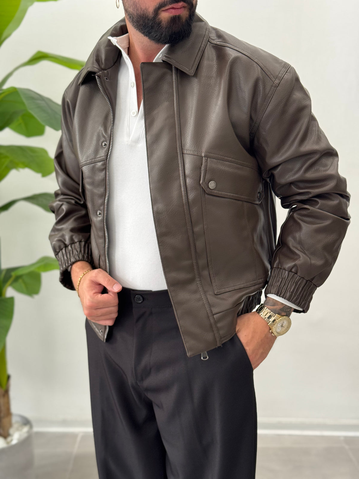 Leather Biker Jacket 2.0 - FLAG STORE 