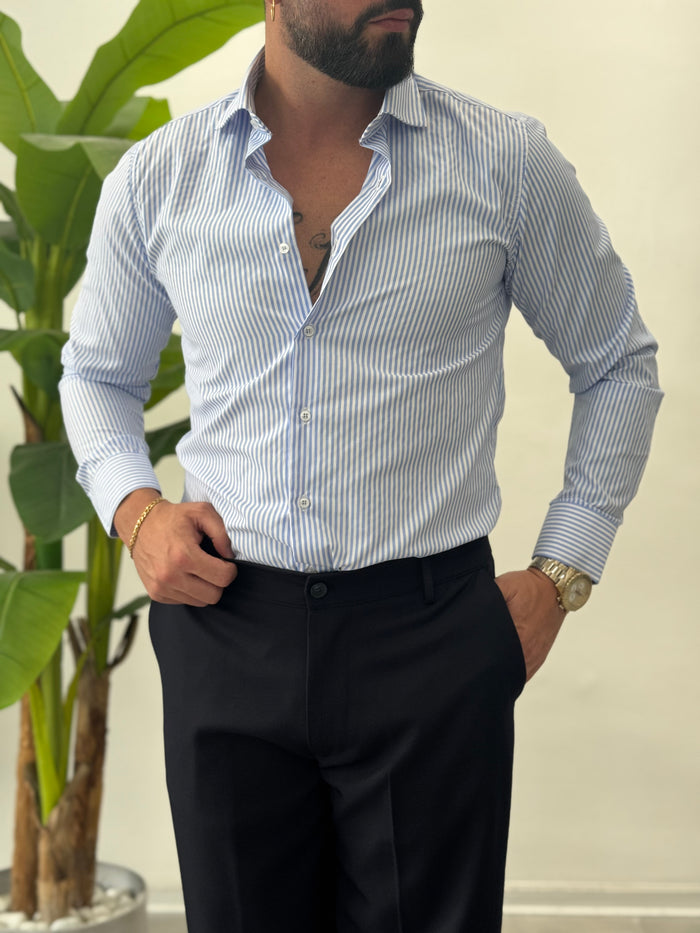 Camicia a Righe Skyline - Slim Fit
