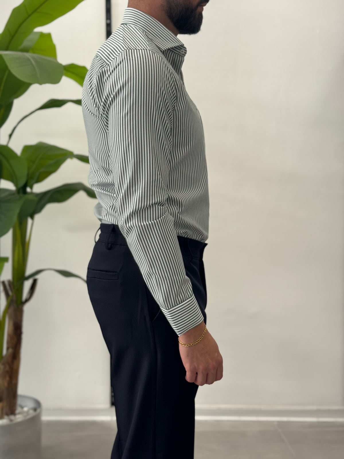 Camicia a Righe Skyline - Slim Fit