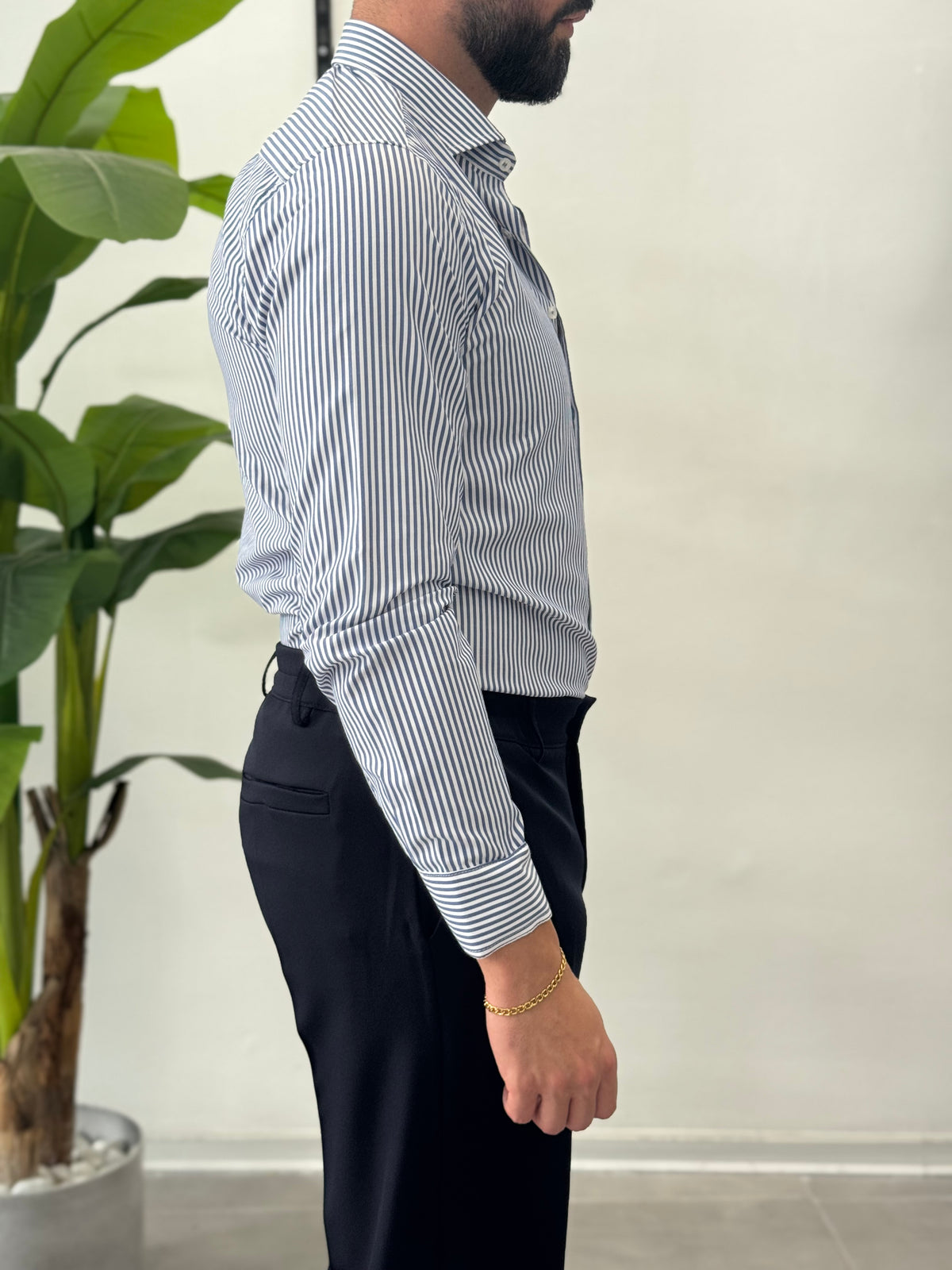 Camicia a Righe Skyline - Slim Fit