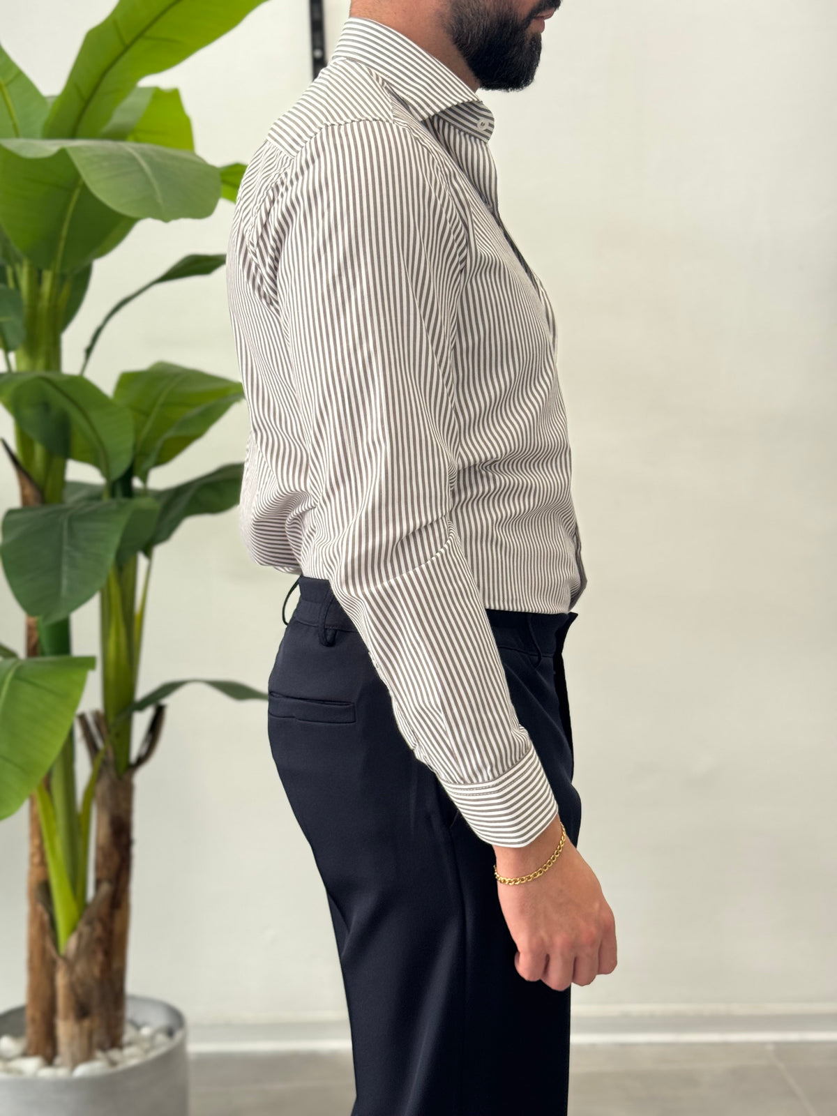 Camicia a Righe Skyline - Slim Fit