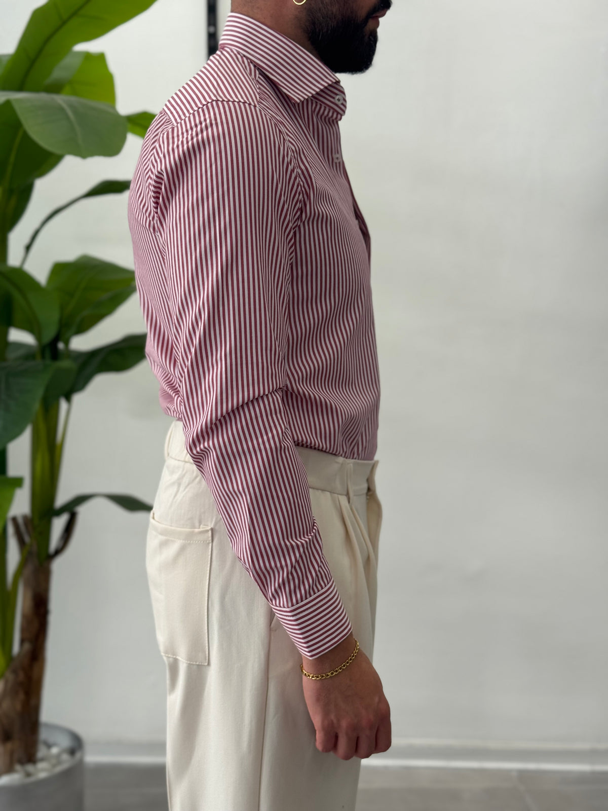 Camicia a Righe Skyline - Slim Fit