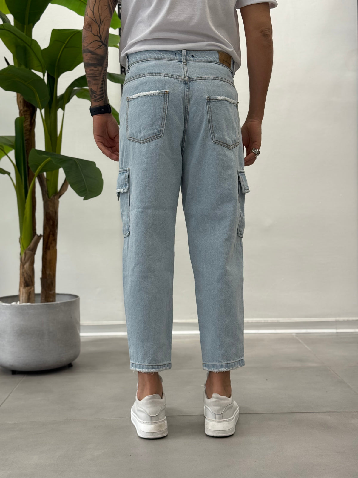 Cargo Jeans Chiaro Vegas - Carrot Fit