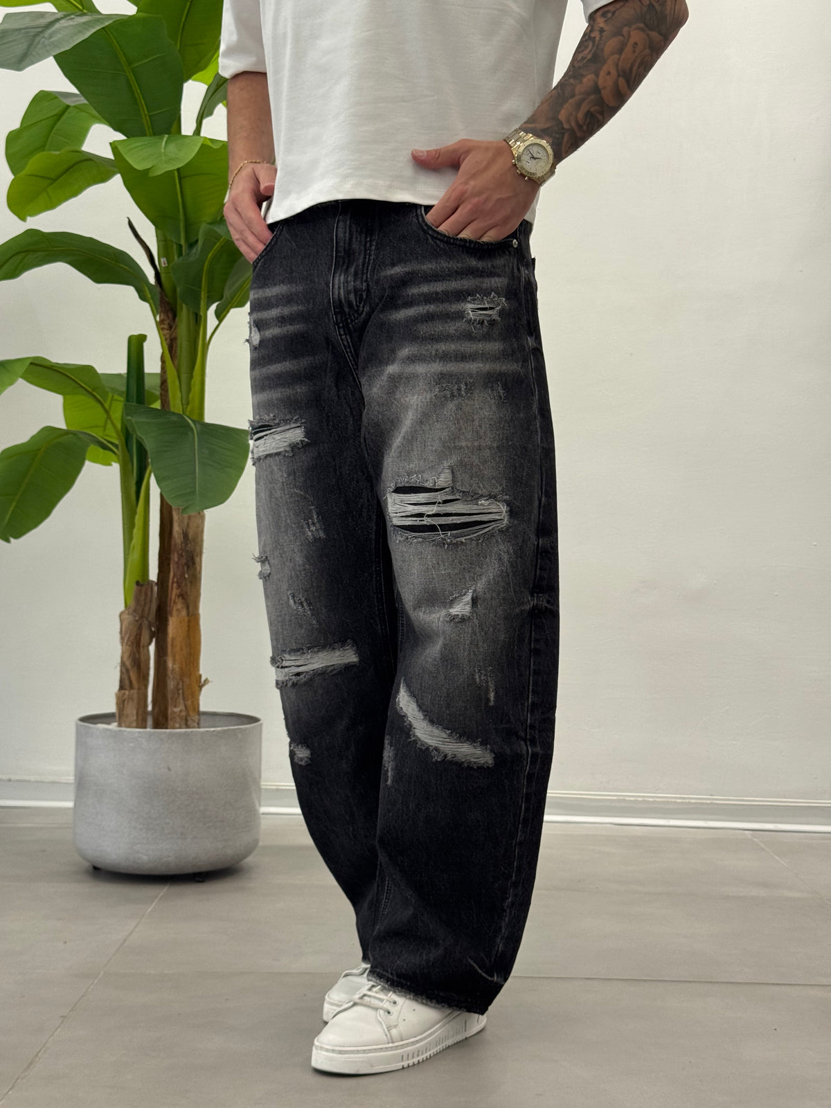 Jeans Grigio Vibe - Balloon Fit