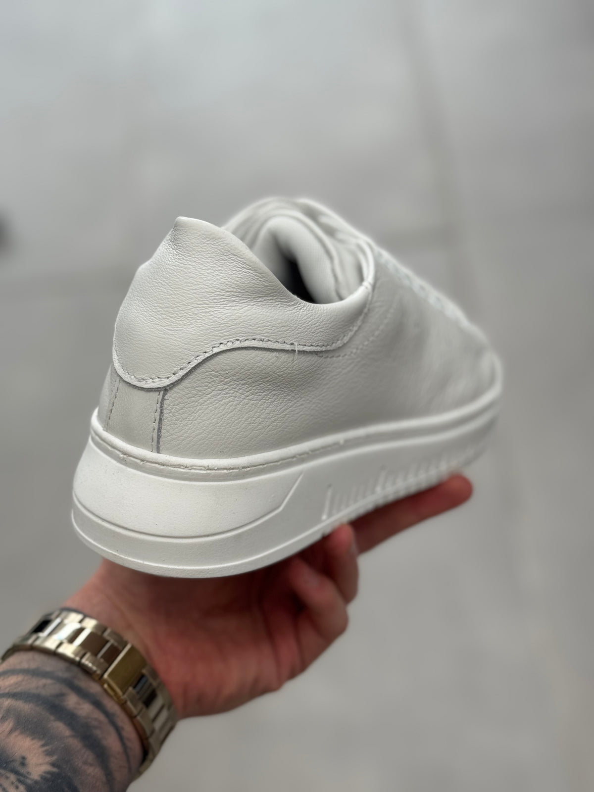 Sneakers suola army bianca con puntini - FLAG STORE