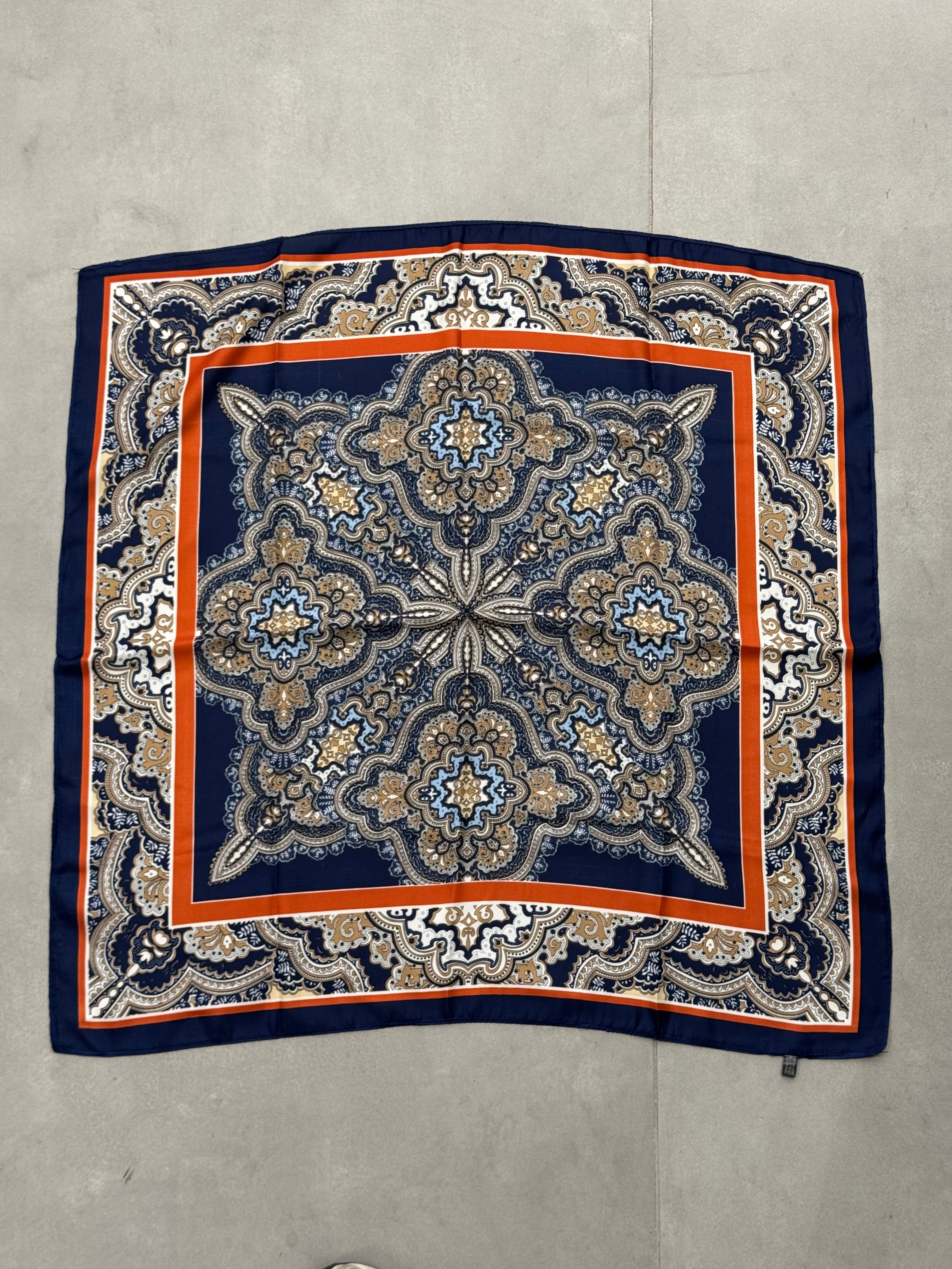 Foulard Blu & Arancio