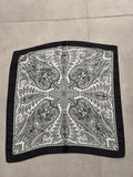 Foulard Nero Grigio Bianco