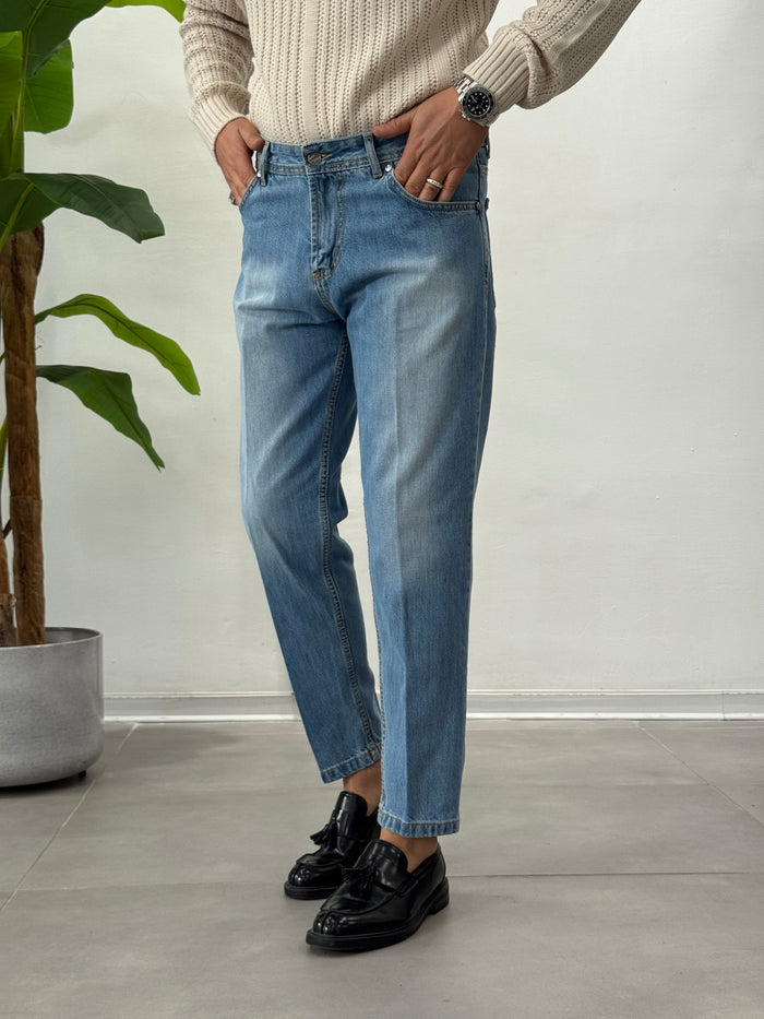 Jeans Azzurro Reus - Carrot Fit