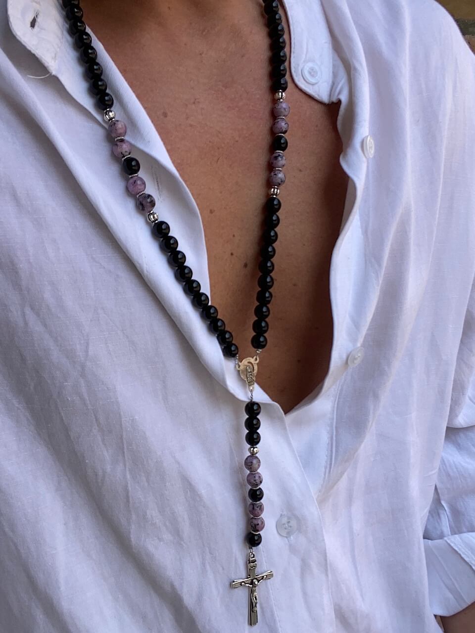 Collana Rosario di perle Lilla - FLAG STORE