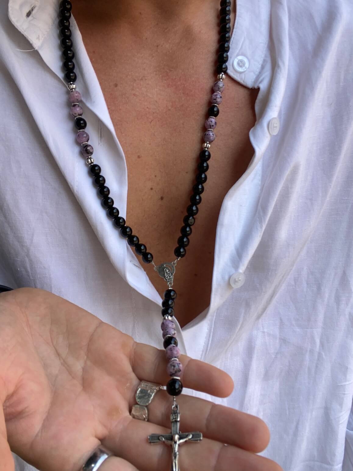 Collana Rosario di perle Lilla - FLAG STORE