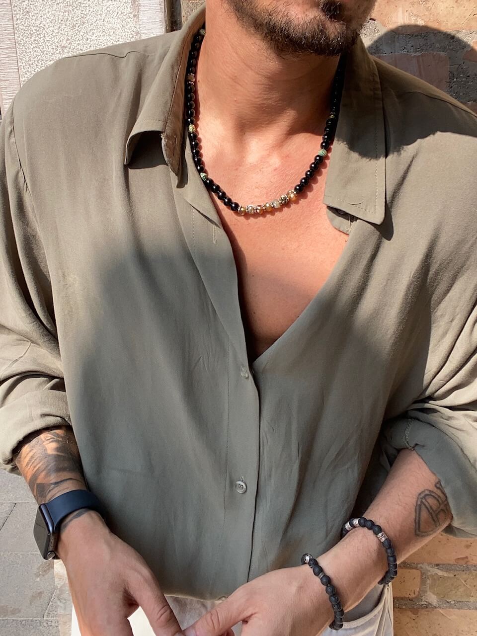 Collana perle Bicolor- FLAG STORE