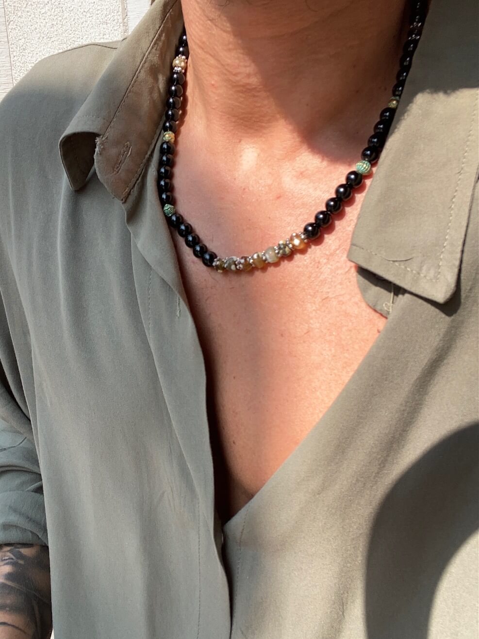 Collana perle Bicolor- FLAG STORE