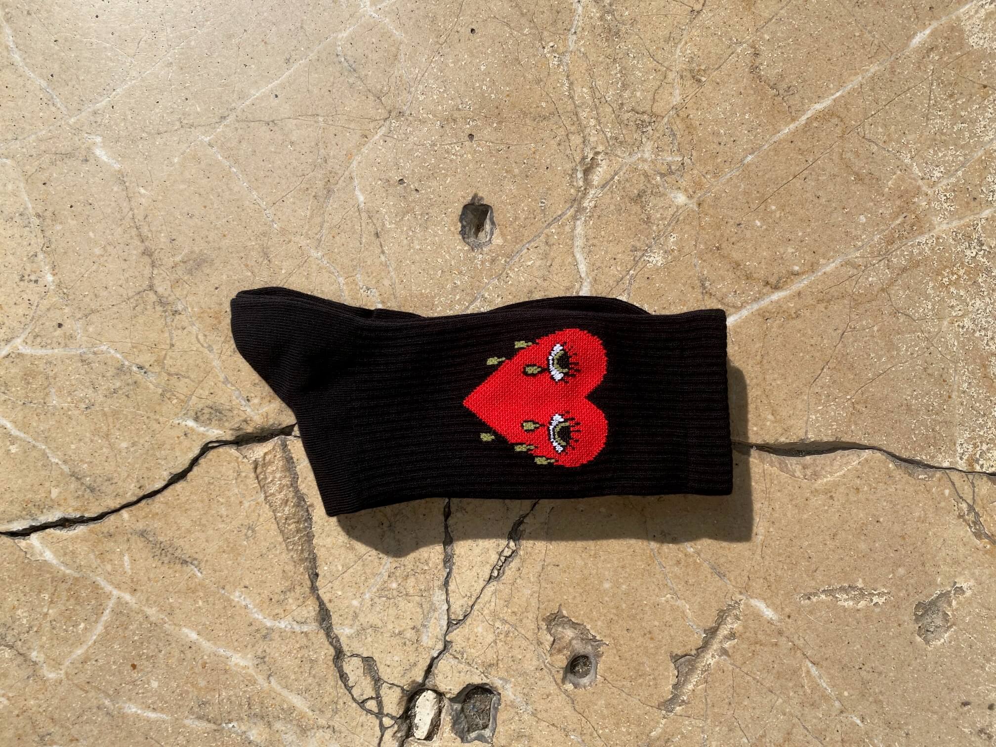 Calzini Neri Cuore - FLAG STORE