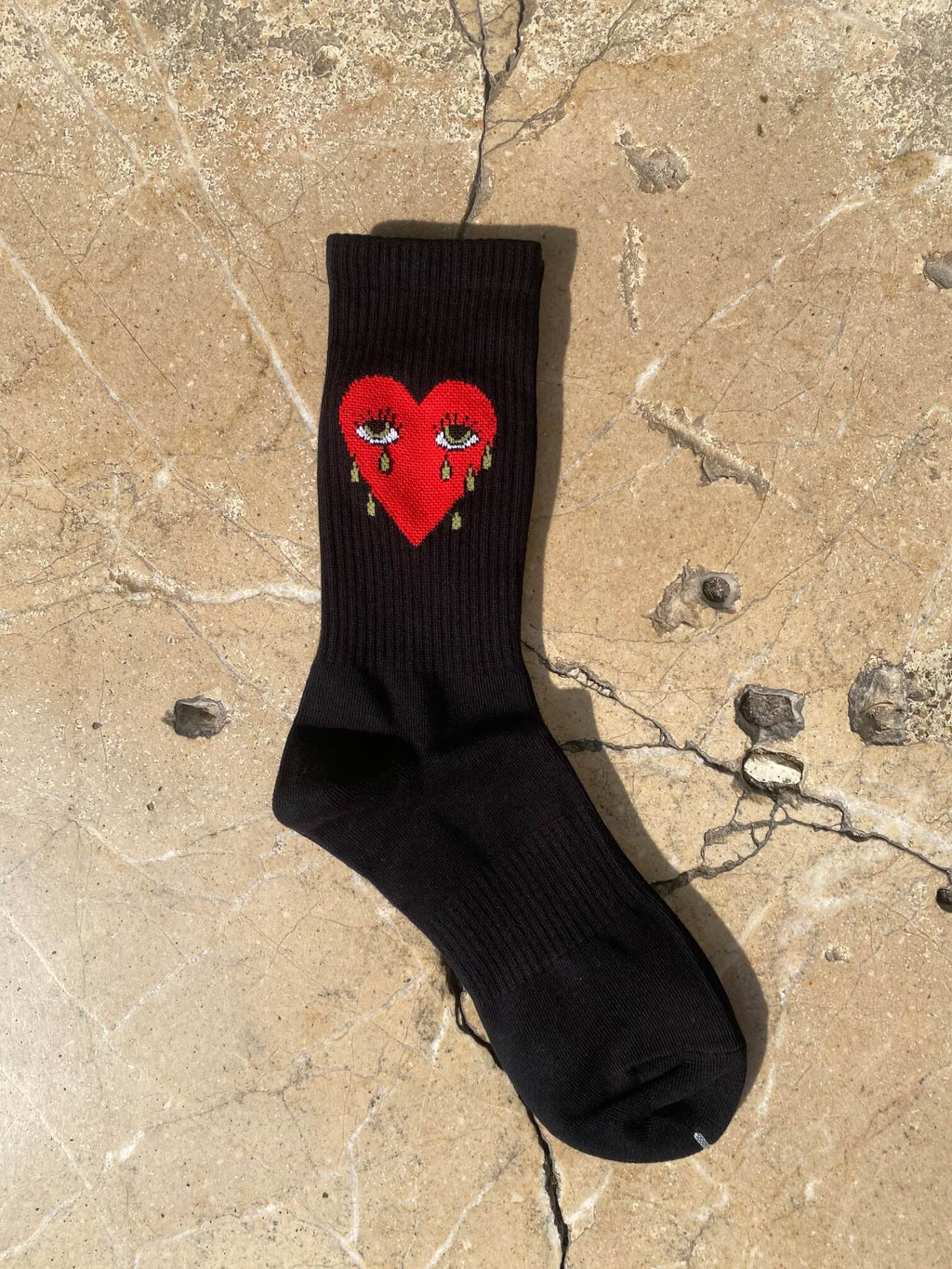 Calzini Neri Cuore - FLAG STORE