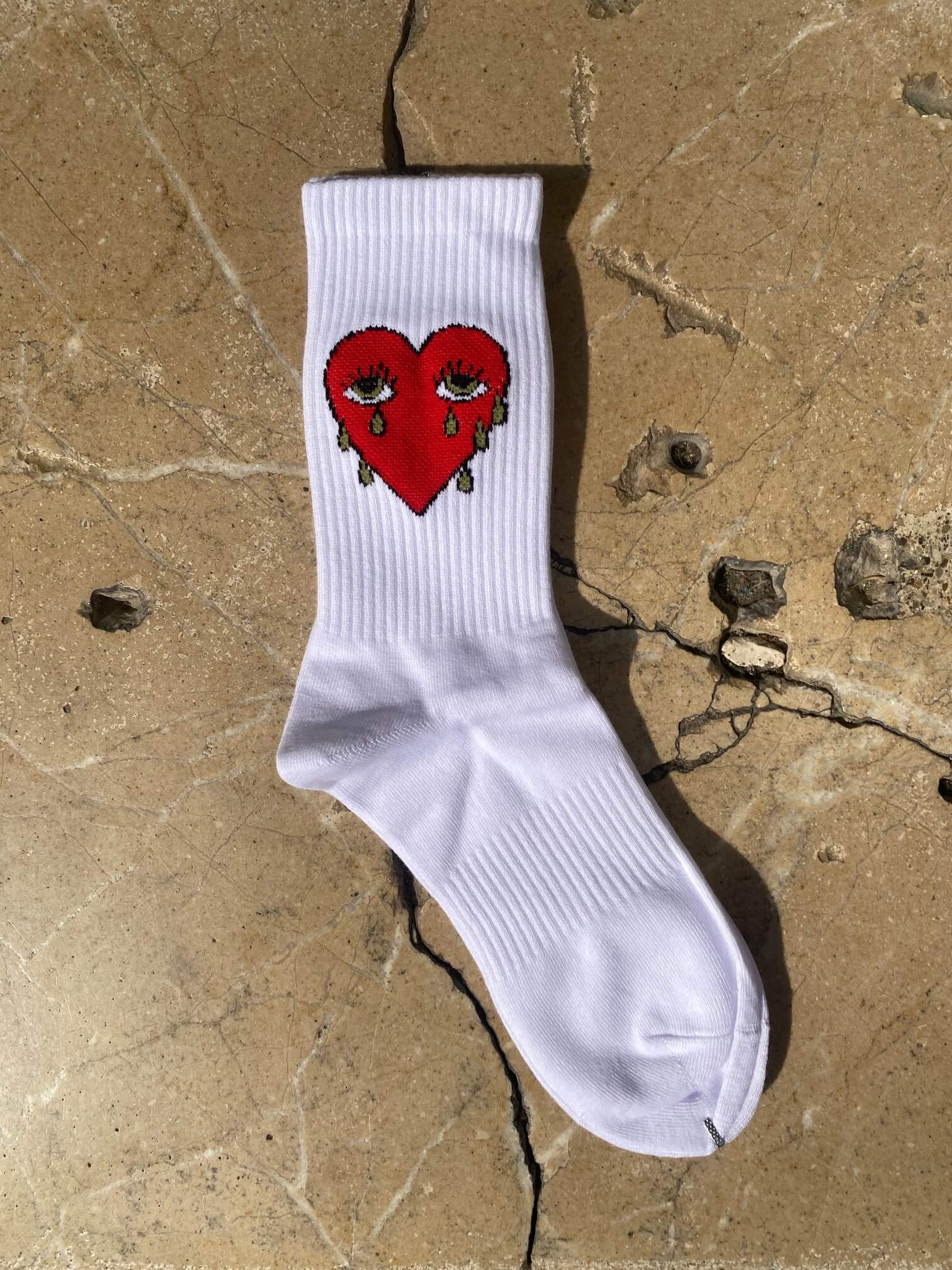 Calzini Bianchi Cuore - FLAG STORE