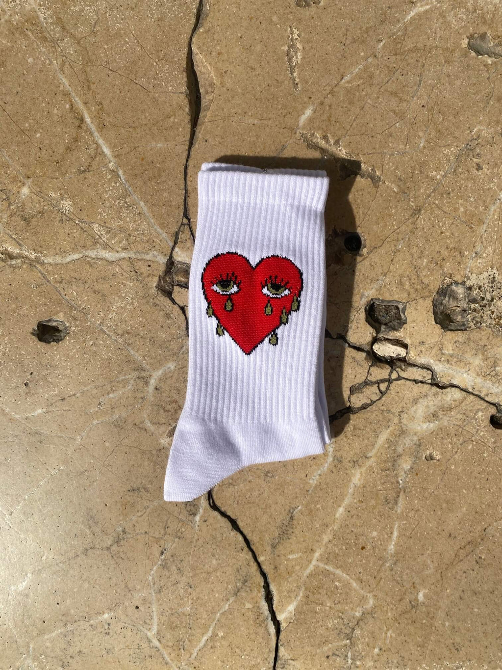 Calzini Bianchi Cuore - FLAG STORE