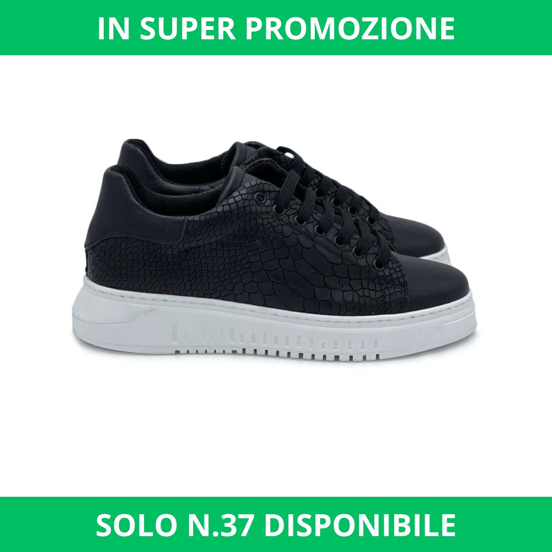 Sneakers cocco nera suola army - FLAG STORE