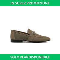 Thumbnail for Mocassino Camoscio Tortora Lux - FLAG STORE