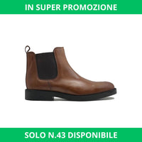 Thumbnail for Stivale Chelsea marrone in pelle - FLAG STORE