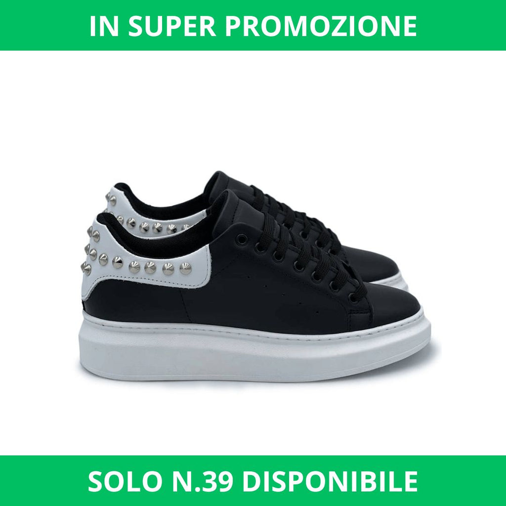 Sneakers borchiate con riporto bianco e puntini - FLAG STORE