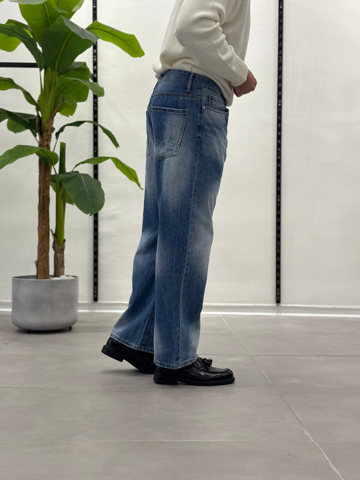 Jeans Azules Desgastados Rebel