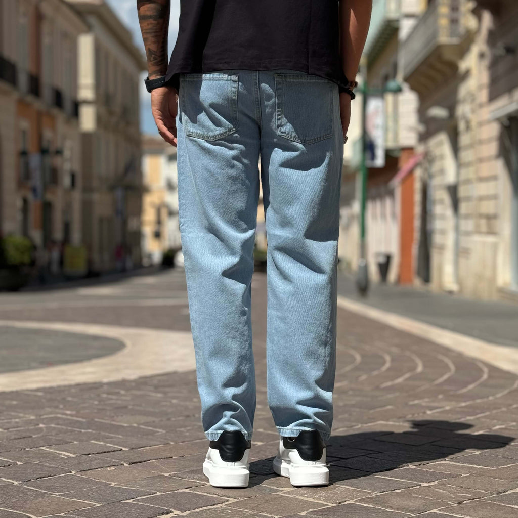 Jeans azzurro baggy fit - FLAG STORE