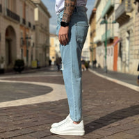 Thumbnail for Jeans azzurro strappato Rashford regular  fit - FLAG STORE