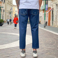 Thumbnail for Jeans blu scuro strappato regular fit 2.0 - FLAG STORE