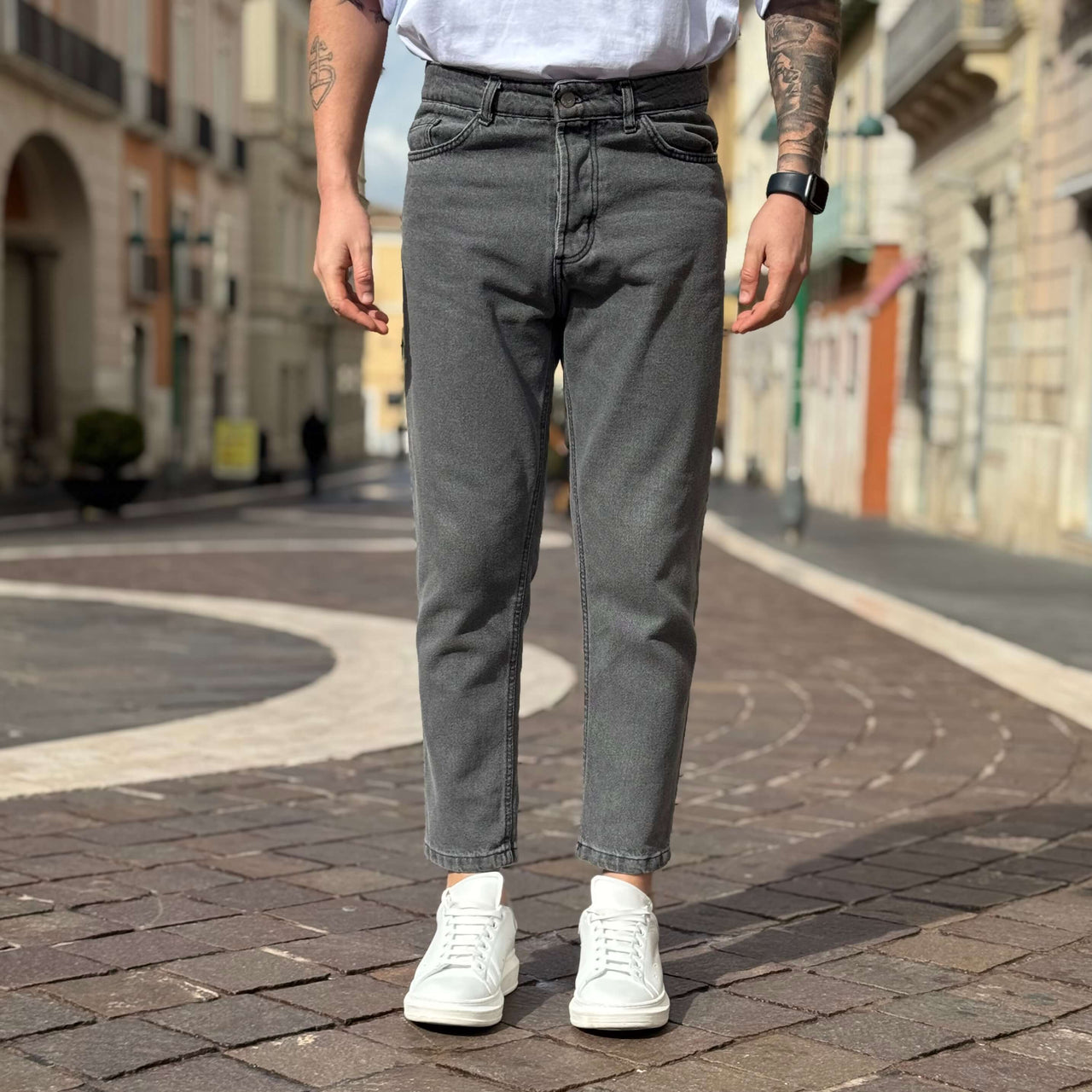 Jeans grigio Casillas regular  fit - FLAG STORE