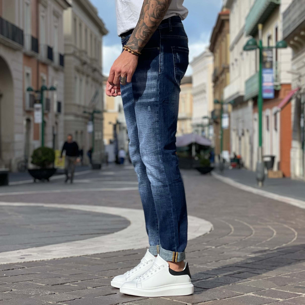 Jeans blu slim taglie forti - FLAG STORE
