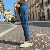 Thumbnail for Jeans blu strappi piccoli  - FLAG STORE