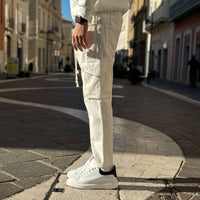 Thumbnail for Jeans cargo bianco regular fit - FLAG STORE