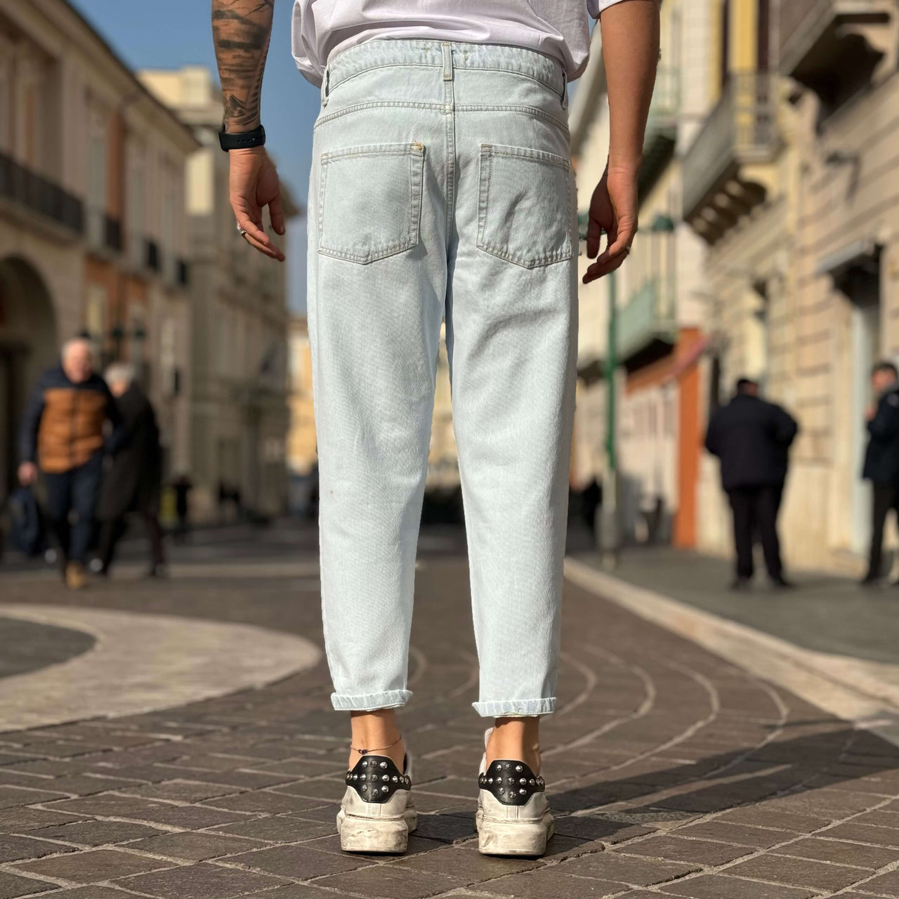 Jeans chiaro 4.0 strappo alle ginocchia - FLAG STORE