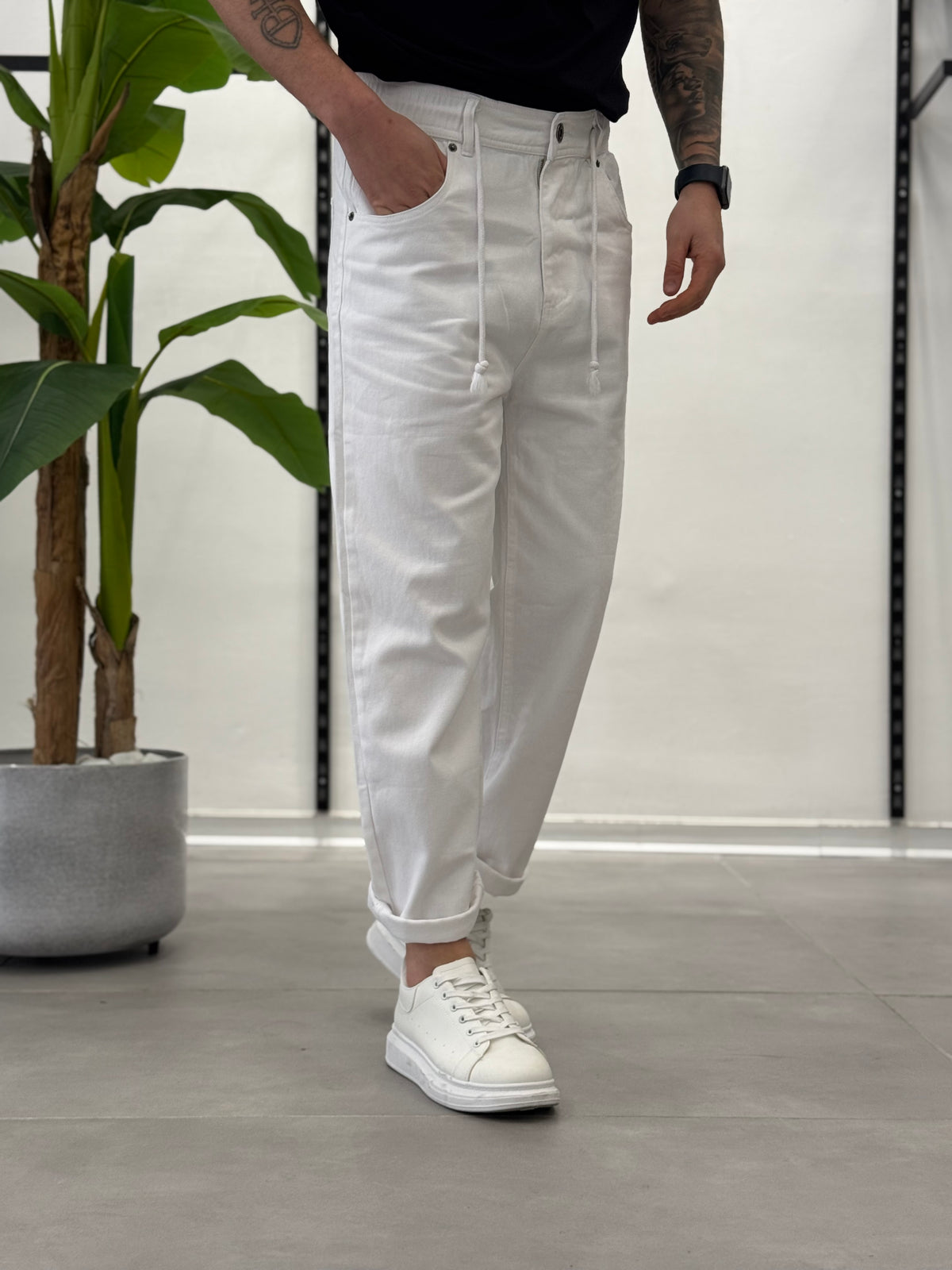 Wawe Light Elastic Waist Jeans