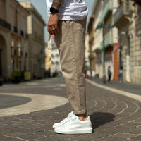 Thumbnail for Jeans con elastico Japan beige - FLAG STORE