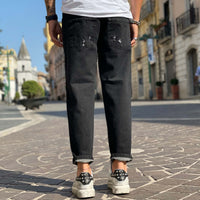 Thumbnail for Jeans con elastico nero jeansato - FLAG STORE