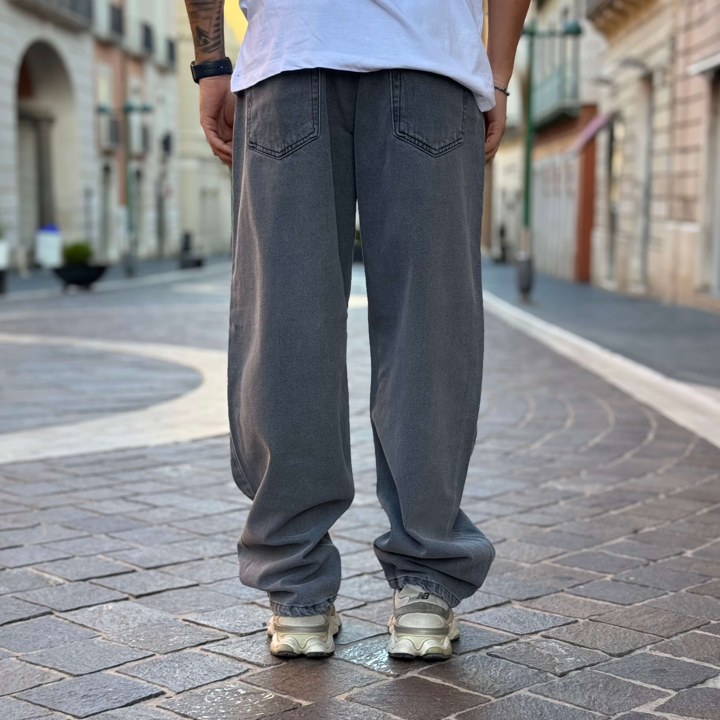 Jeans grigio Atlanta Baggy Fit