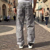 Thumbnail for Jeans grigio marmorizzato baggy fit  - FLAG STORE