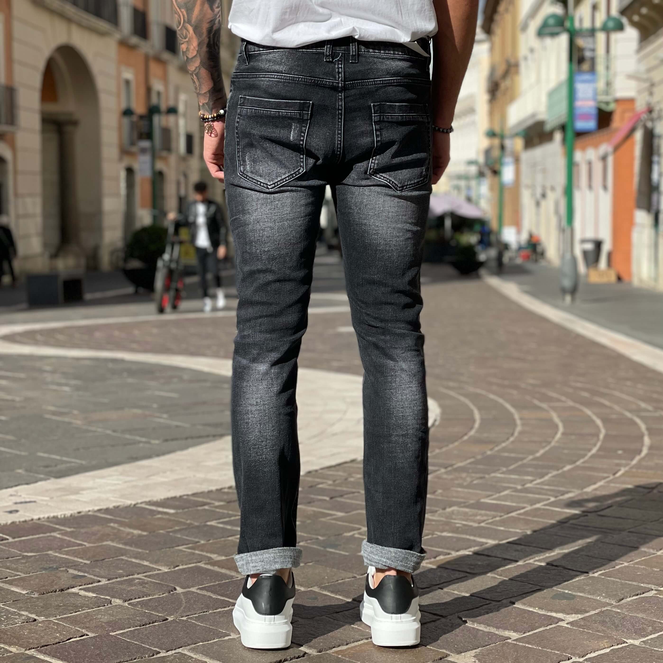 Jeans griglio slim taglie forti - FLAG STORE