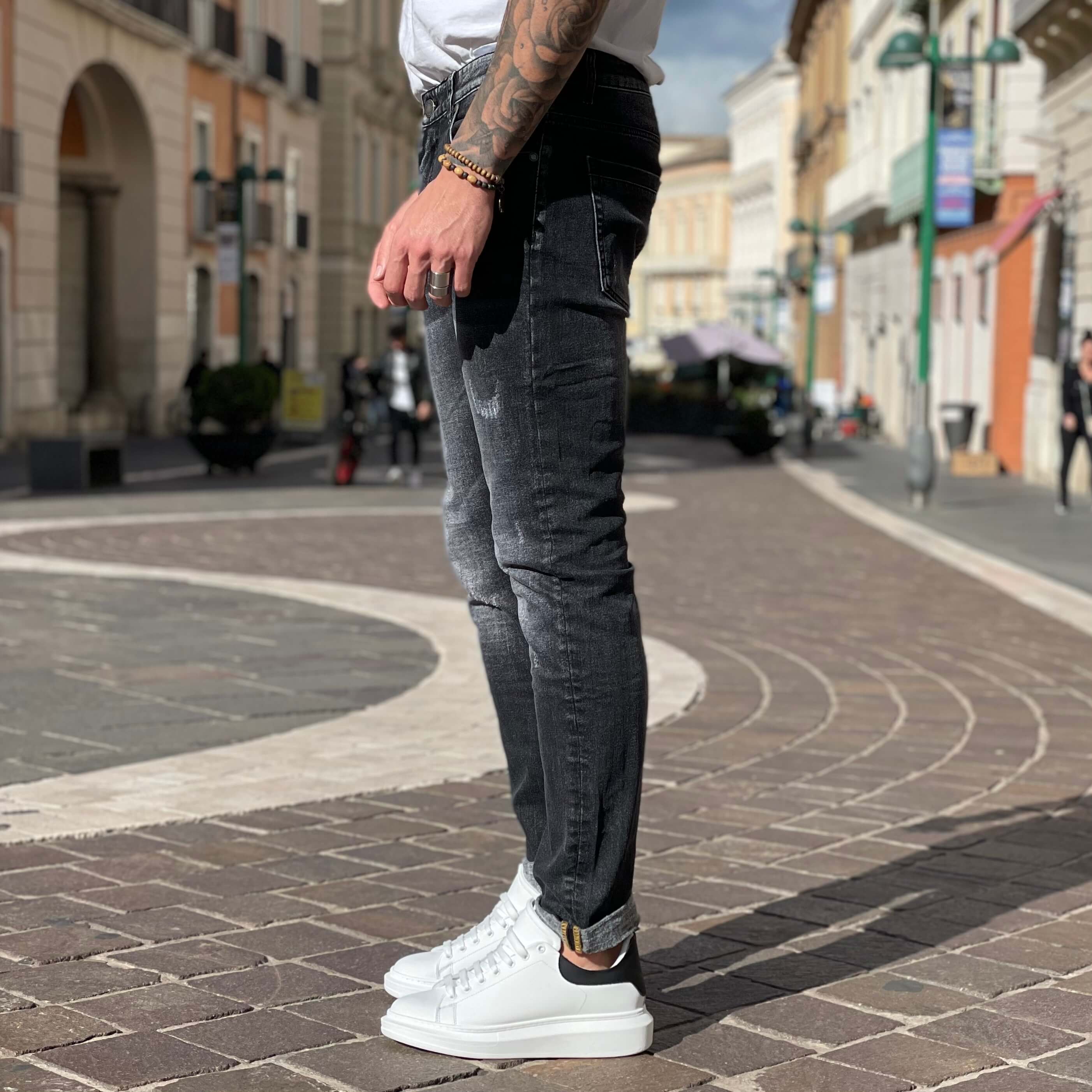 Jeans griglio slim taglie forti - FLAG STORE