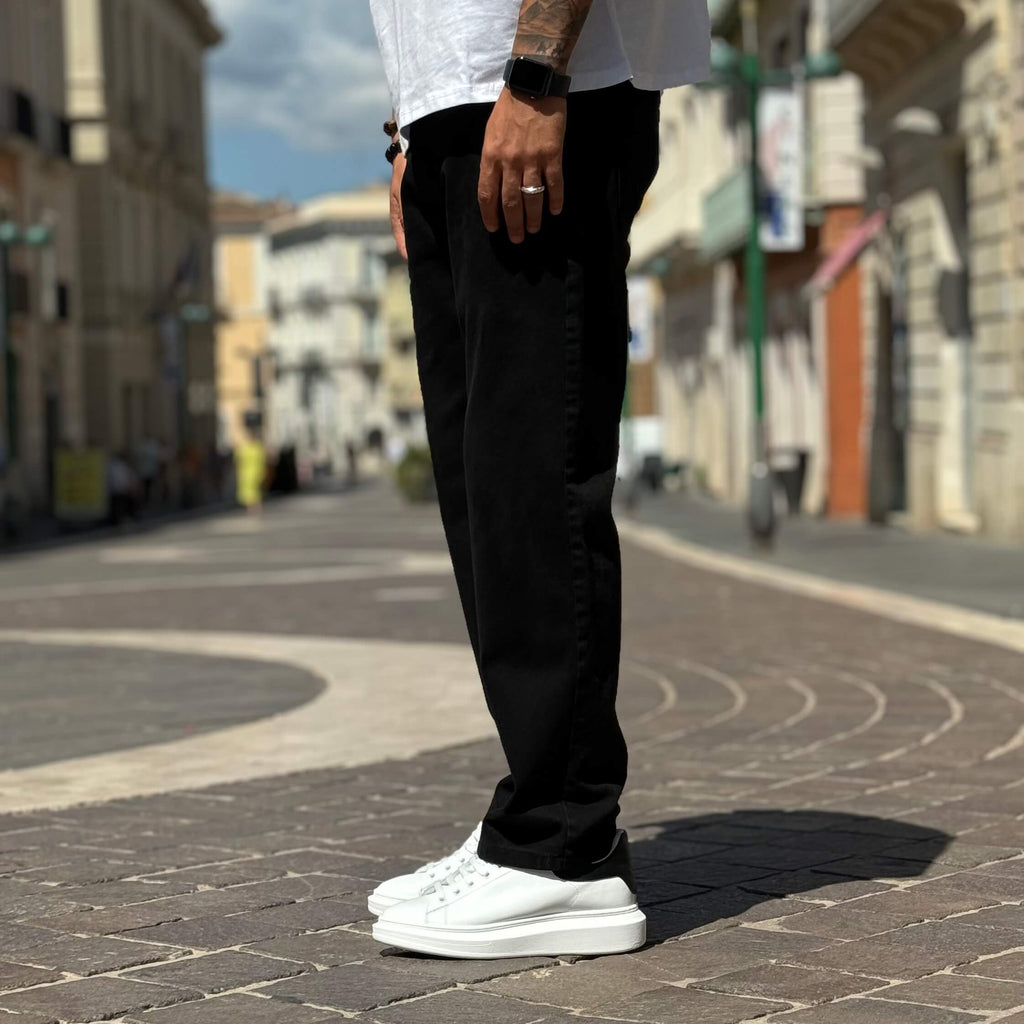 Jeans nero baggy fit - FLAG STORE