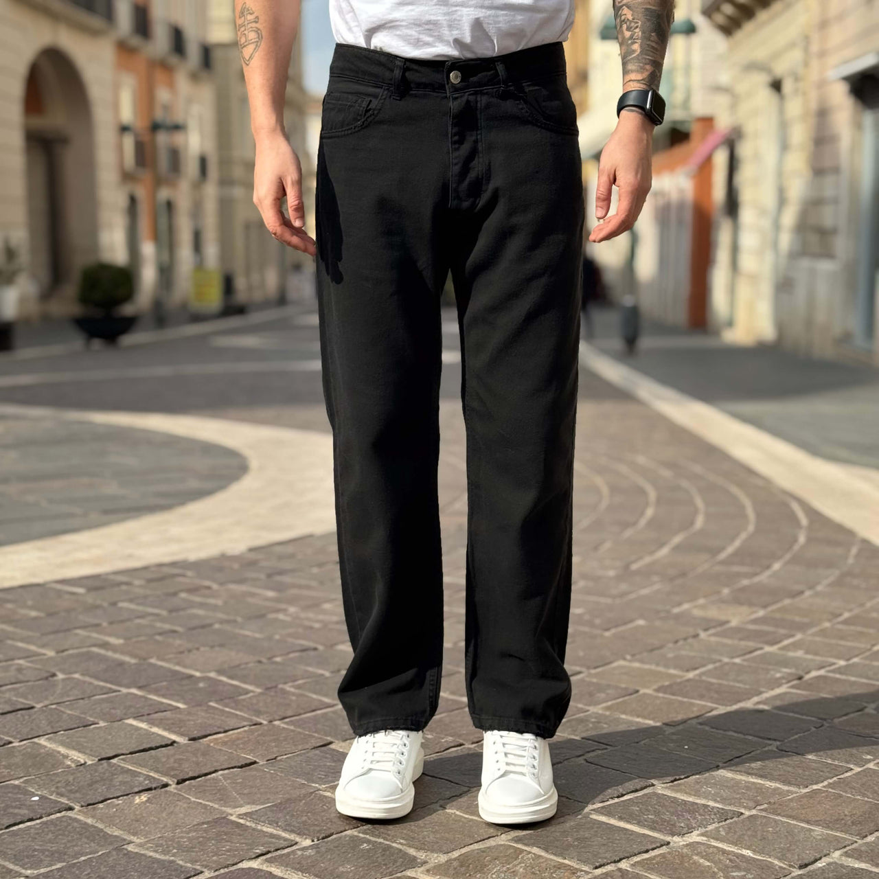 Jeans nero baggy fit 2.0 - FLAG STORE