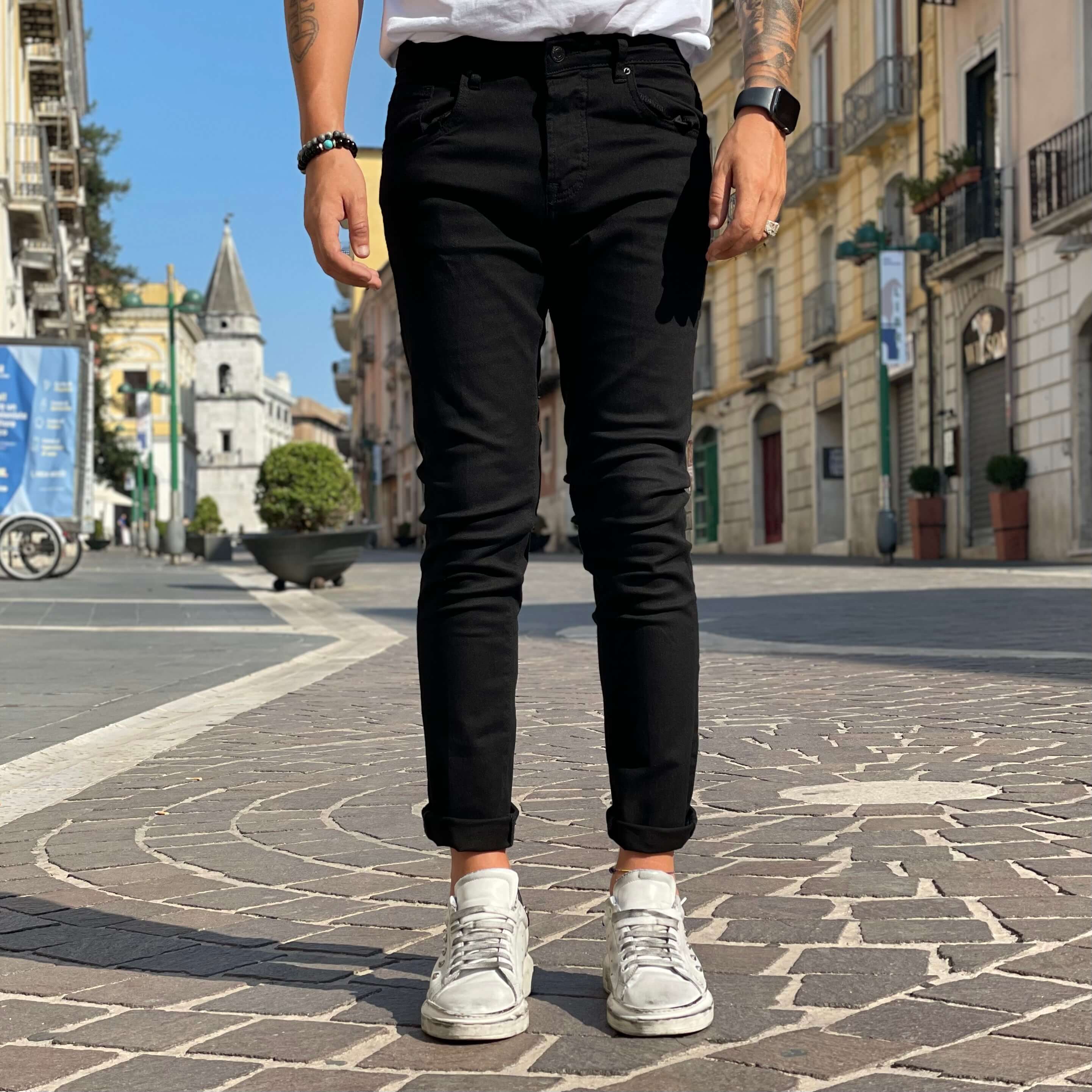 Jeans nero slim 2.0 - FLAG STORE