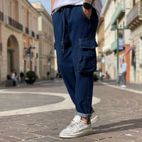 Thumbnail for Jeans tasconato con elastico blu - FLAG STORE