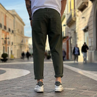 Thumbnail for Jeans verde strappato 5.0 regular fit - FLAG STORE