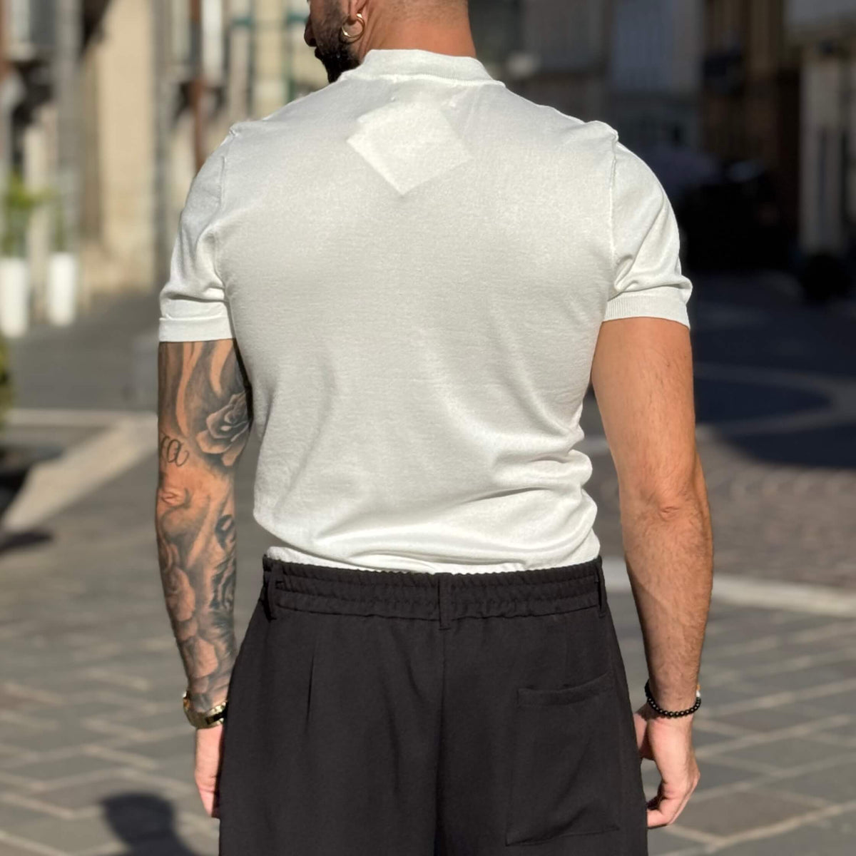 Stretch Half-Neck Sweater