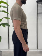 Linen Shirt with Korean Collar 