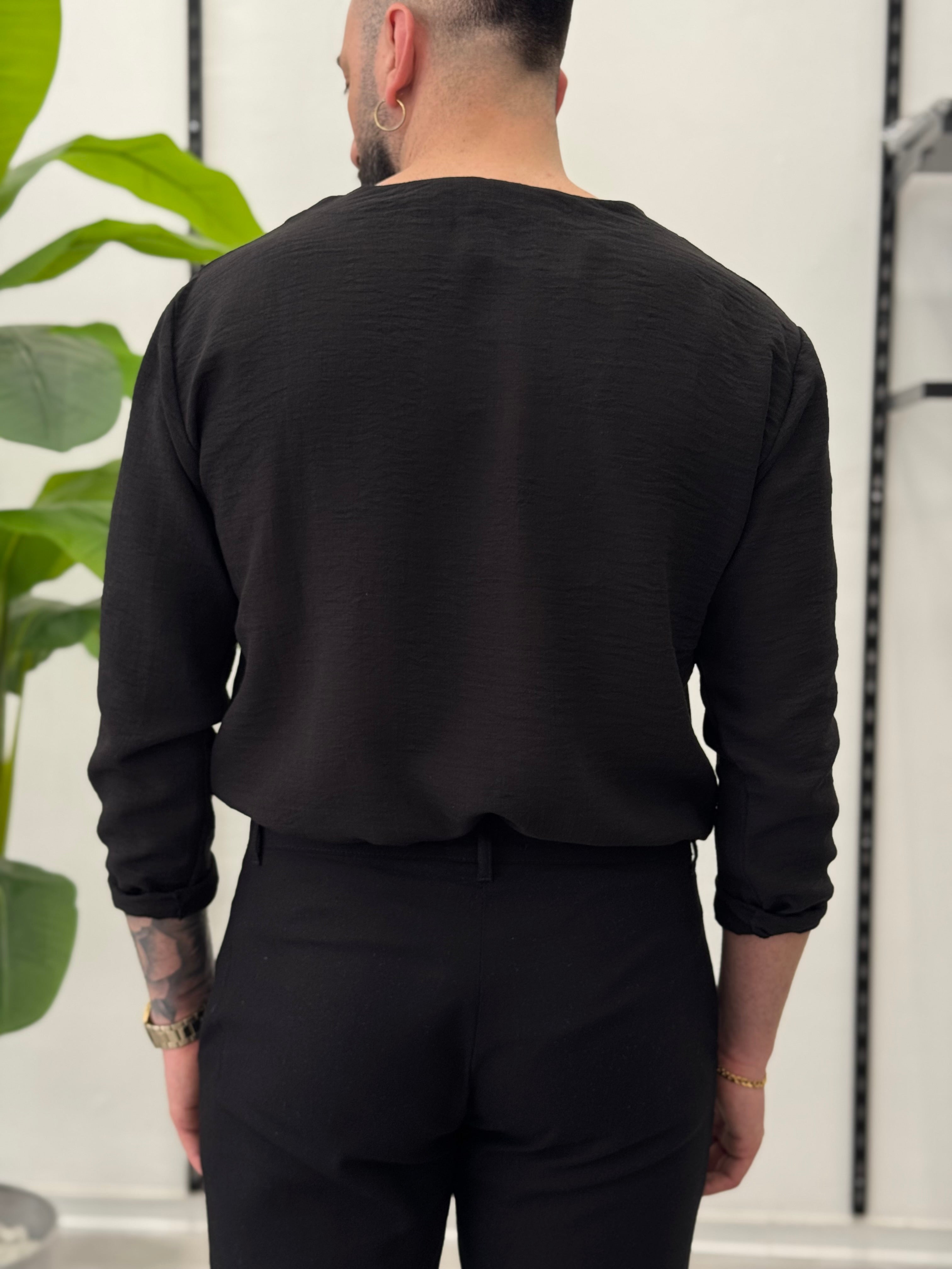 Maglia Scollo a V in Lino Marrakesh