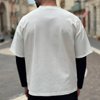 Maglia bianca con manica nera - FLAG STORE