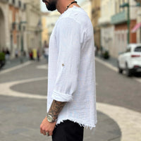 Thumbnail for Maglia in filo con collo sfrangiato - FLAG STORE